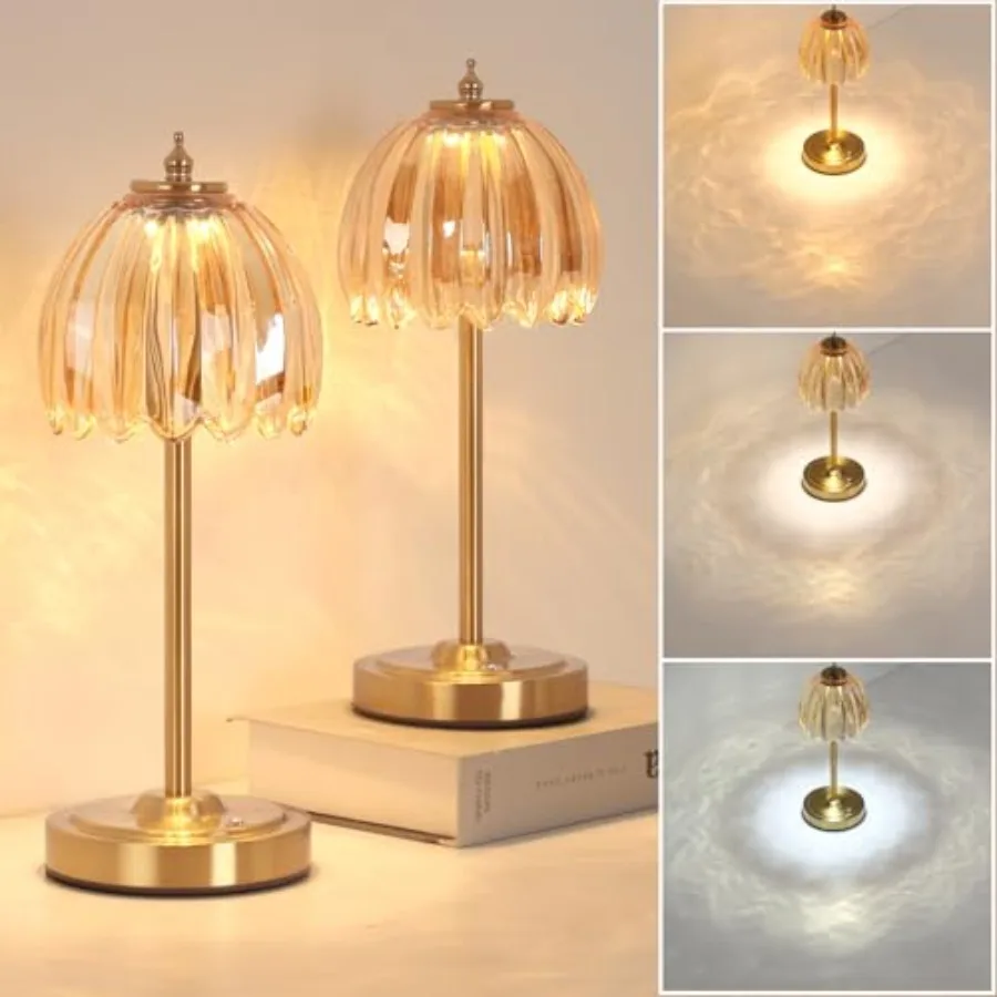 Set of 2 Tulip Table Lamp with 5000mAh Battery and Touch Control, Cordless Table Lamp with 3 Colors, Dimmable Rechargeable Tabl
Set of 2 Tulip Table Lamp with 5000mAh Battery and Touch Control, Cordless Table Lamp with 3 Colors, Dimmable Rechargeable Tabl