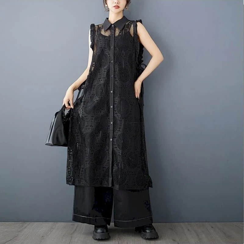 Shirts for Women Polo-neck Sunscreen Mesh Semi-sheer Fabric Tops Loose Casual Aesthetic Harajuku Smock 2026 Summer Clothing
Shirts for Women Polo-neck Sunscreen Mesh Semi-sheer Fabric Tops Loose Casual Aesthetic Harajuku Smock 2026 Summer Clothing