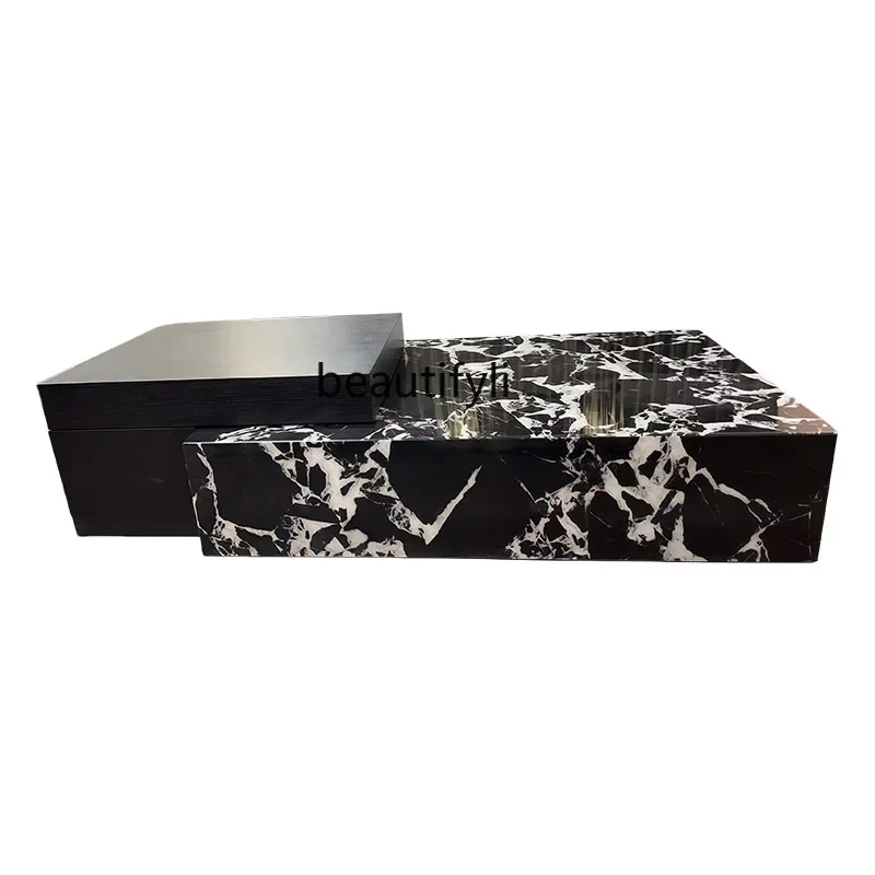 yh French marble coffee table living room home modern Italian square coffee table with drawers
yh French marble coffee table living room home modern Italian square coffee table with drawers