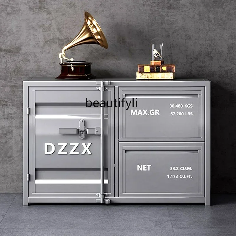 xzWrought iron tool storage cabinet Restaurant tea preparation cabinet Container industrial style side cabinet
xzWrought iron tool storage cabinet Restaurant tea preparation cabinet Container industrial style side cabinet