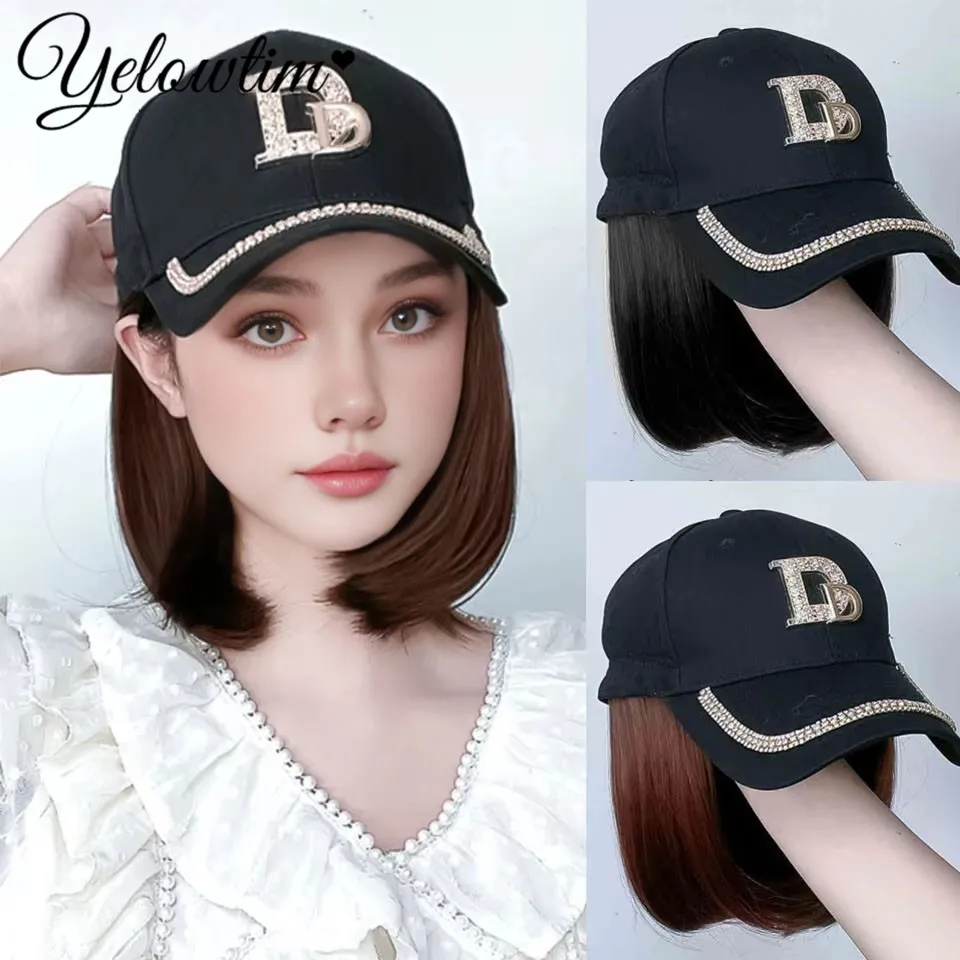 LM Short Bob Synthetic Baseball Cap Wig With Short Straight Hair Heat Resistant Fiber Seamless Connection Hat Wig for Women
LM Short Bob Synthetic Baseball Cap Wig With Short Straight Hair Heat Resistant Fiber Seamless Connection Hat Wig for Women
