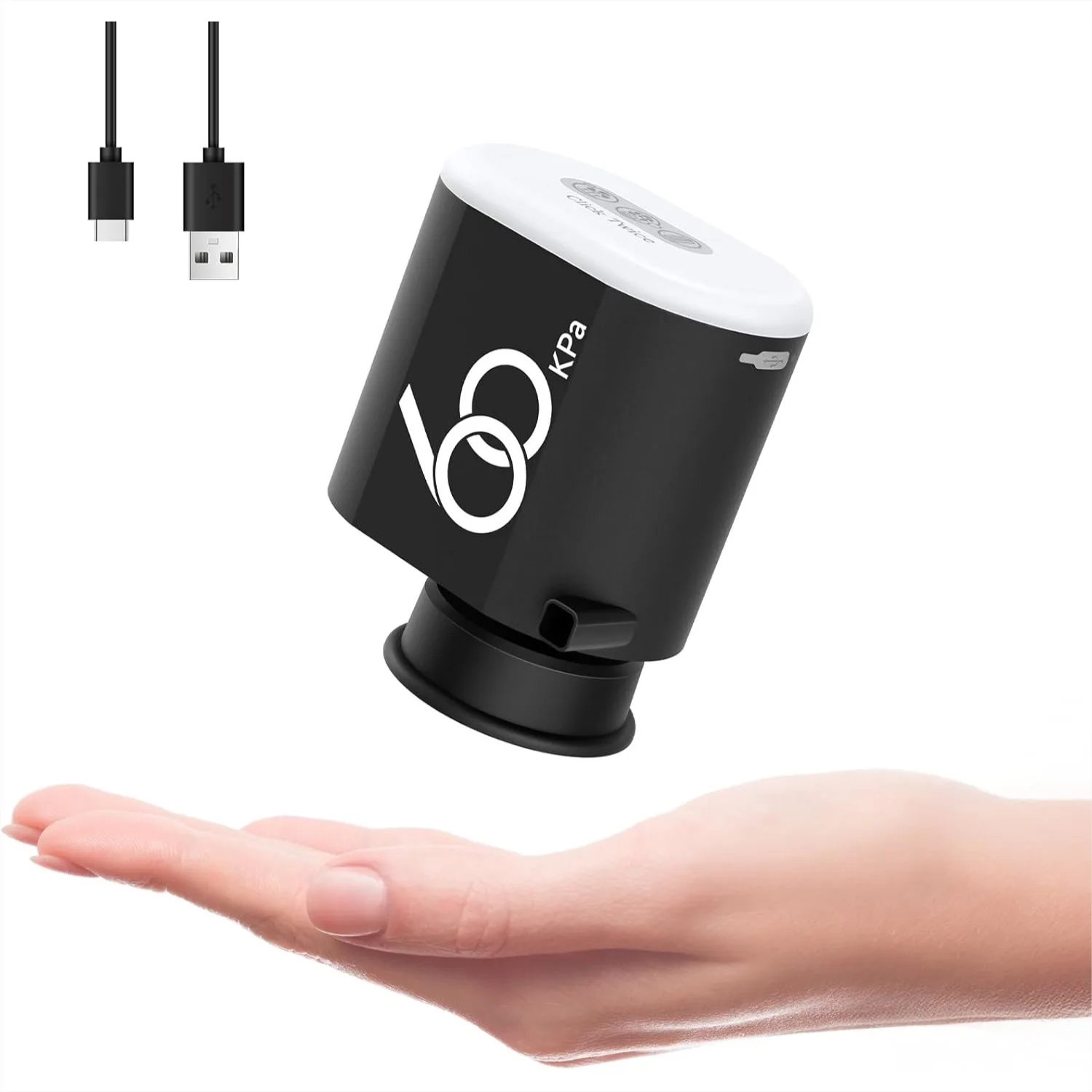 60kPa Cordless Electric Pump for Vacuum Storage Bags, 3600mAh Rechargeable, Portable for Travel
60kPa Cordless Electric Pump for Vacuum Storage Bags, 3600mAh Rechargeable, Portable for Travel