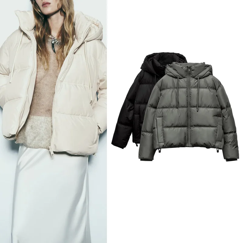 Chic Winter ort Cotton Jaet Women's Thi Warm Coat with Hood 30223 Long Sve Regular Length Brand New Arrival
Chic Winter ort Cotton Jaet Women's Thi Warm Coat with Hood 30223 Long Sve Regular Length Brand New Arrival