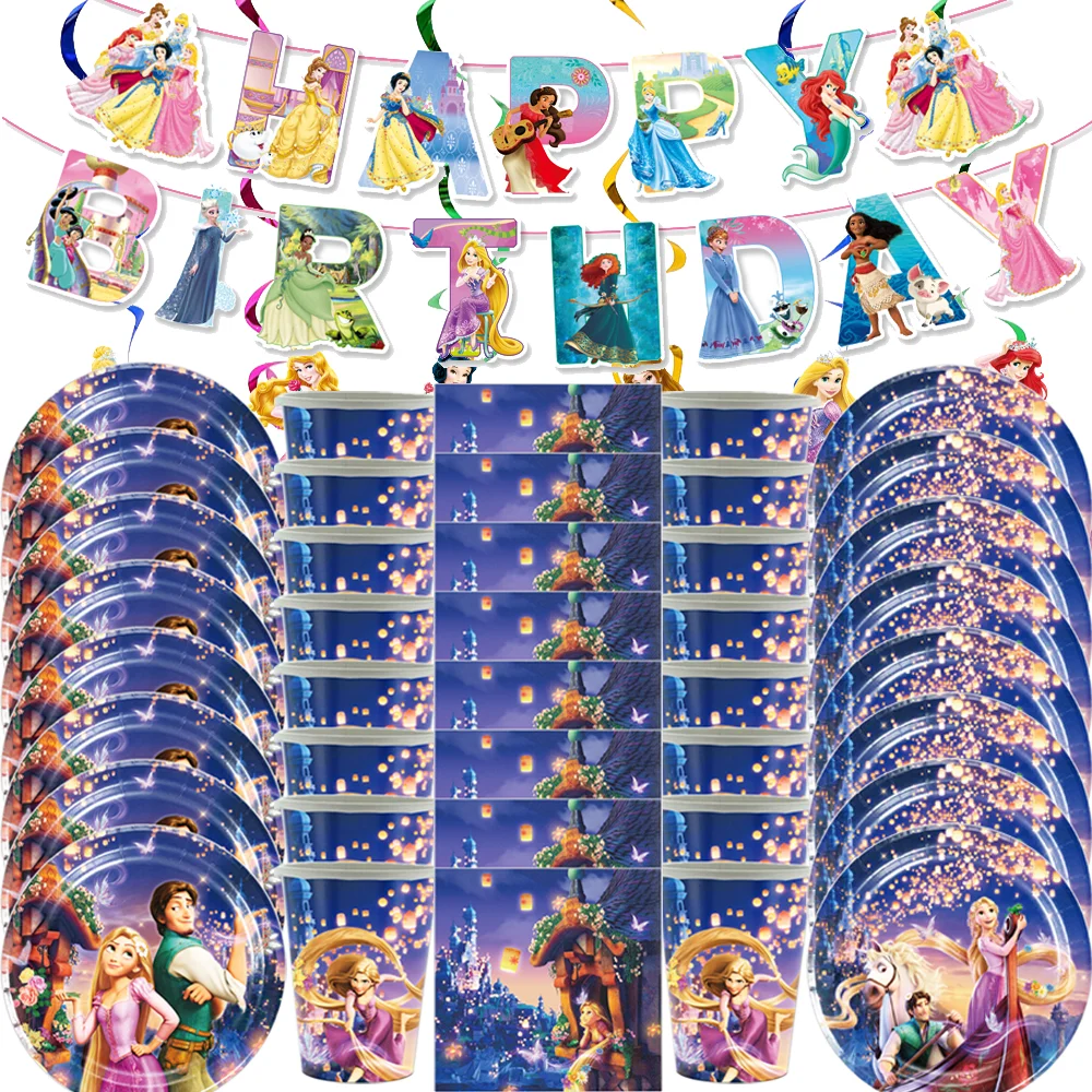 Tangled Rapunzel Princess Party Supplies Tableware Paper Cup Plate Napkin Banner Baby Shower Balloon Birthday Party Decor
Tangled Rapunzel Princess Party Supplies Tableware Paper Cup Plate Napkin Banner Baby Shower Balloon Birthday Party Decor