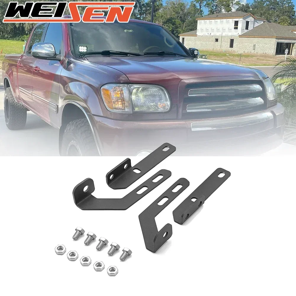 For Toyota Tundra 2000-2006 Black Hood Ditch Light Mount Bracket Fit LED Pod / Small Light Bar Heavy-duty Steel Car Accessories
For Toyota Tundra 2000-2006 Black Hood Ditch Light Mount Bracket Fit LED Pod / Small Light Bar Heavy-duty Steel Car Accessories