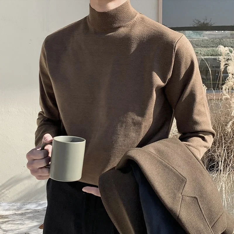 Solid-color Half Turtleneck Bottoming Sweater Men Long Sleeve Korean Fashion Autumn and Winter Casual All-match Pullover Men
Solid-color Half Turtleneck Bottoming Sweater Men Long Sleeve Korean Fashion Autumn and Winter Casual All-match Pullover Men