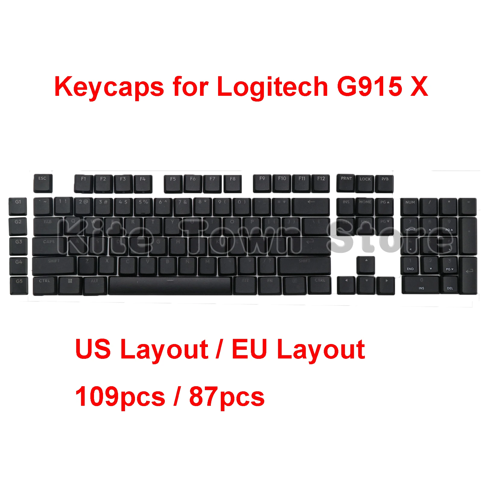 Replacement Tactile Switch Keycaps US layout / EU Layout for Logitech G915 X / G915 X TKL Mechanical Gaming Keyboard
Replacement Tactile Switch Keycaps US layout / EU Layout for Logitech G915 X / G915 X TKL Mechanical Gaming Keyboard