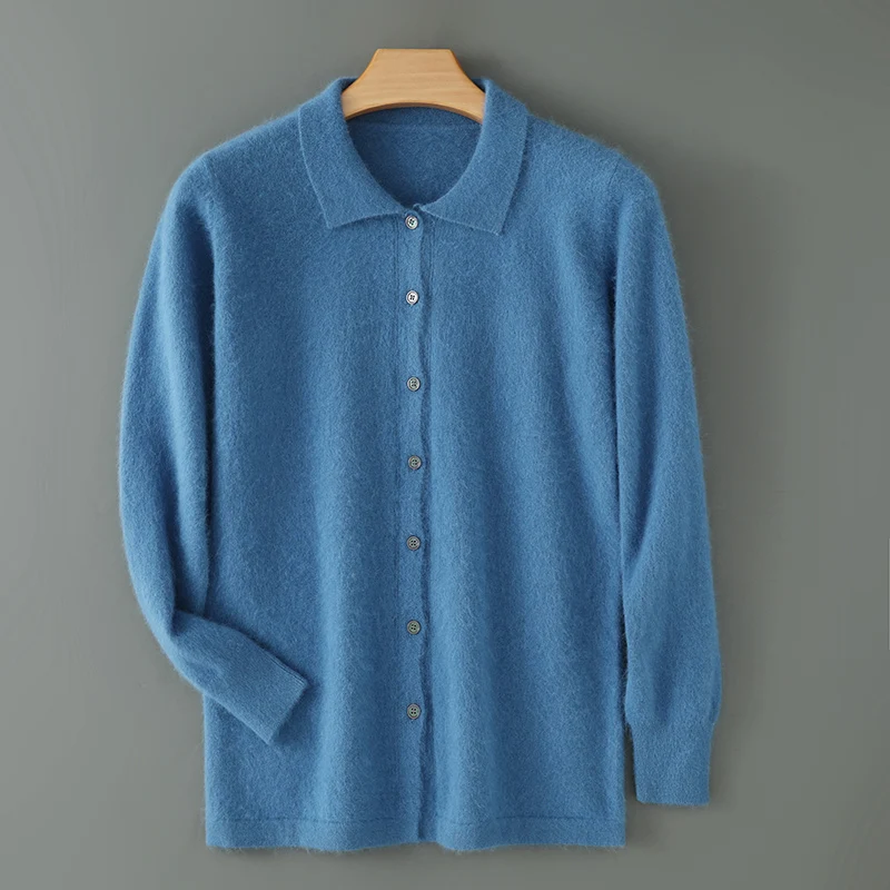 New Polo collar coat Autumn and winter mink cashmere cardigan men's business casual sweater knitted loose comfortable outerwear
New Polo collar coat Autumn and winter mink cashmere cardigan men's business casual sweater knitted loose comfortable outerwear