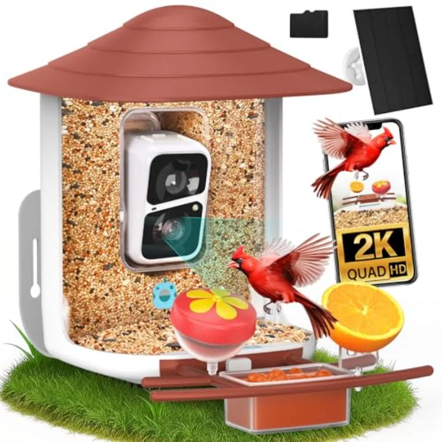 ® Кормушка для птиц TUC с камерой 2K HD, солнечной панелью, картой 32 ГБ, 4-в-1, сиденье для птиц, 160 ° Автоматическое обнаружение и оповещение AI: Идентификация видеоизображений птиц C
® Кормушка для птиц TUC с камерой 2K HD, солнечной панелью, картой 32 ГБ, 4-в-1, сиденье для птиц, 160 ° Автоматическое обнаружение и оповещение AI: Идентификация видеоизображений птиц C