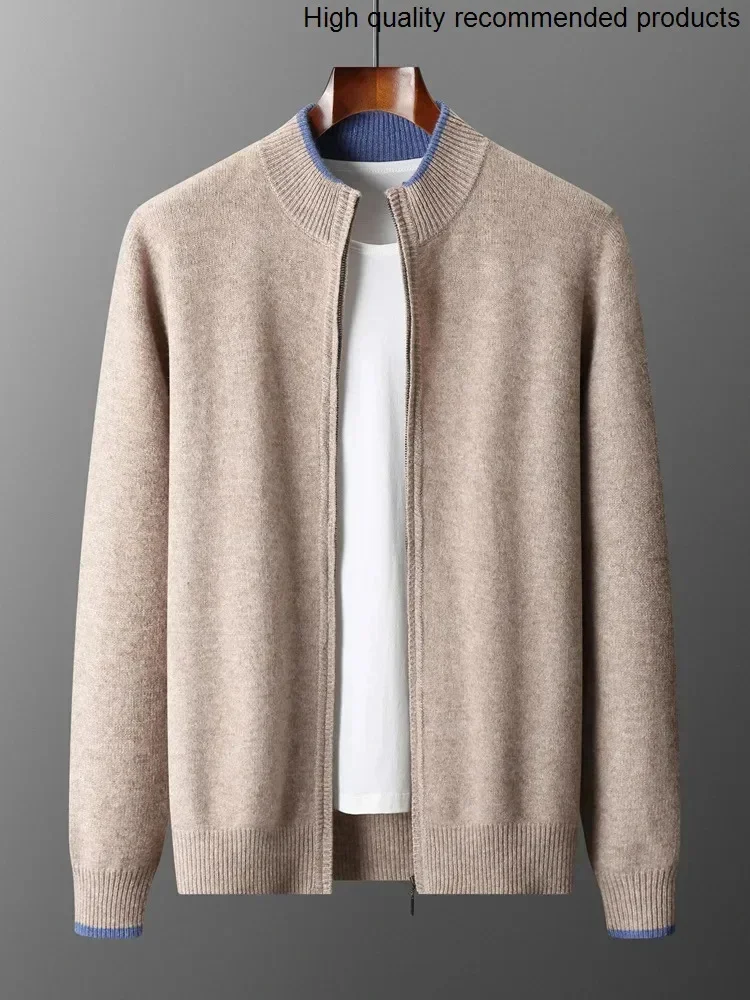 men's winter new Autumn and contrast color cardigan half turtleneck zipper wool fashion trend coat business knitted sweater men
men's winter new Autumn and contrast color cardigan half turtleneck zipper wool fashion trend coat business knitted sweater men
