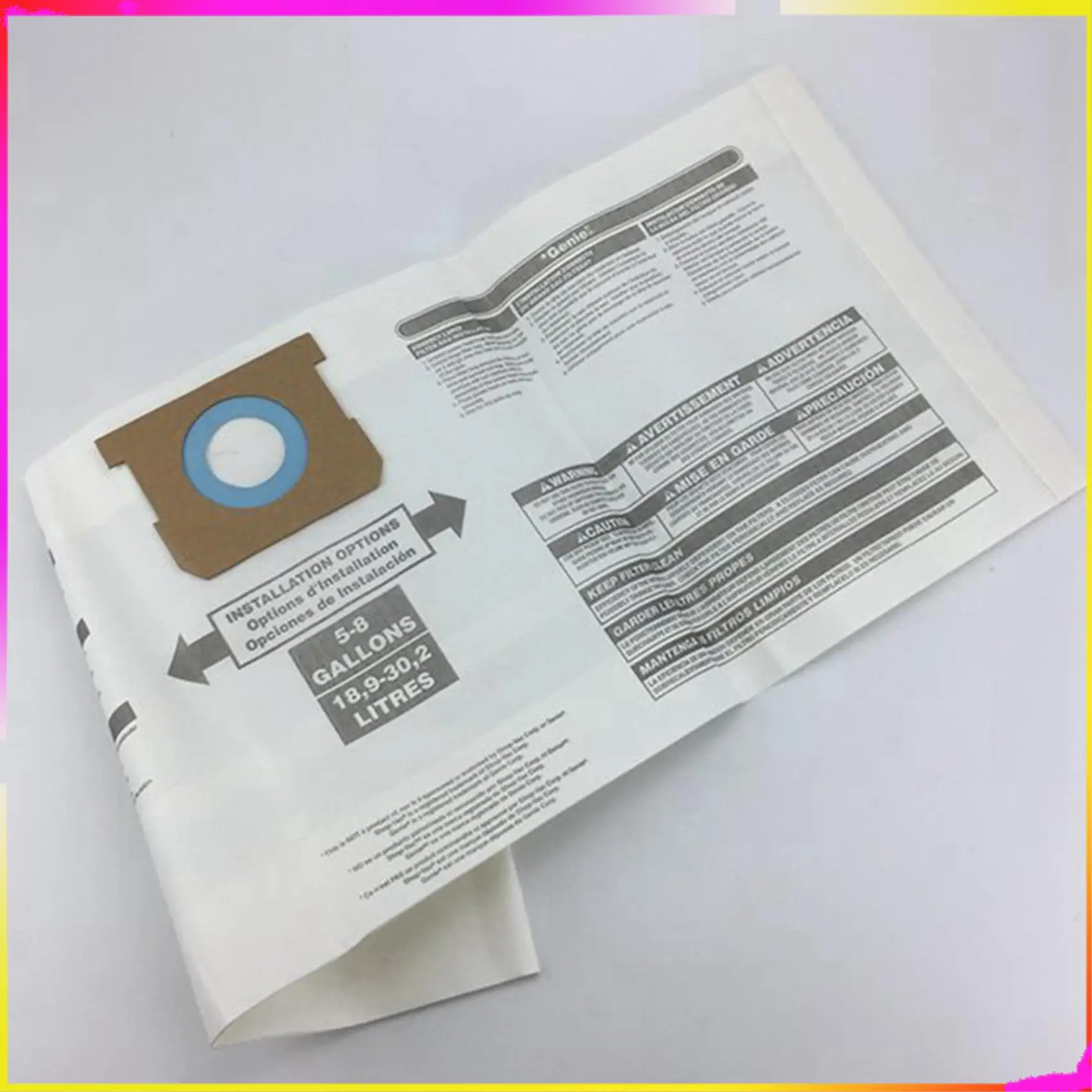 M04K 12 Pcs Universal Dry Vac Dust Bag 5 To 8 Gallon Vacuum Cleaners For Shop Vac 5-8 Gallon Ridgid VF Dust Bags
M04K 12 Pcs Universal Dry Vac Dust Bag 5 To 8 Gallon Vacuum Cleaners For Shop Vac 5-8 Gallon Ridgid VF Dust Bags