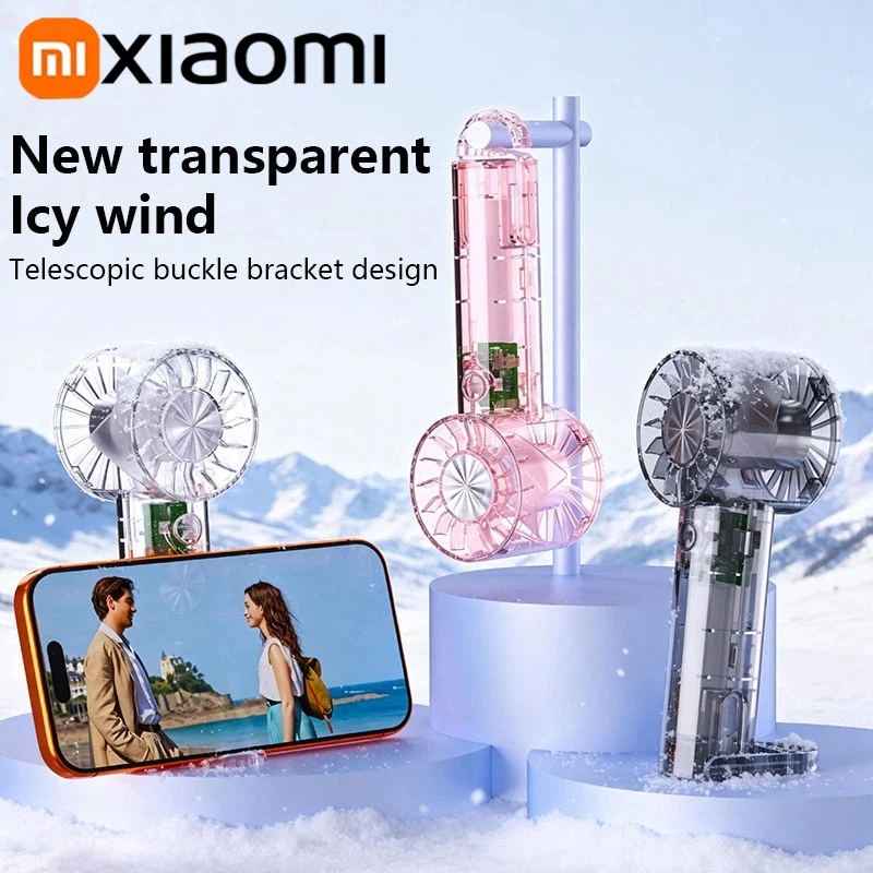 Xiaomi Mini Handheld Fan HighSpeed Portable Bladeless Desktop Fans Rechargeable Instant Cooling With Ice Mode For Men Women New
Xiaomi Mini Handheld Fan HighSpeed Portable Bladeless Desktop Fans Rechargeable Instant Cooling With Ice Mode For Men Women New