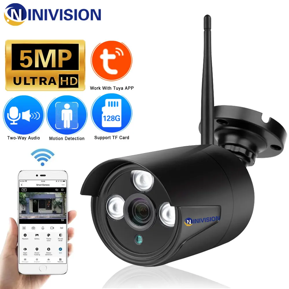 IP-Камера уличная беспроводная водонепроницаемая с поддержкой Wi-Fi, 1080P, 5 Мп
IP-Камера уличная беспроводная водонепроницаемая с поддержкой Wi-Fi, 1080P, 5 Мп
