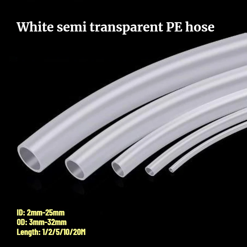 1/2/5/10/20M Polyethylene Oil Pipe ID 2mm-25mm OD 3mm-32mm White Semi Transparent PE Hose Acid and Alkali Resistant
1/2/5/10/20M Polyethylene Oil Pipe ID 2mm-25mm OD 3mm-32mm White Semi Transparent PE Hose Acid and Alkali Resistant