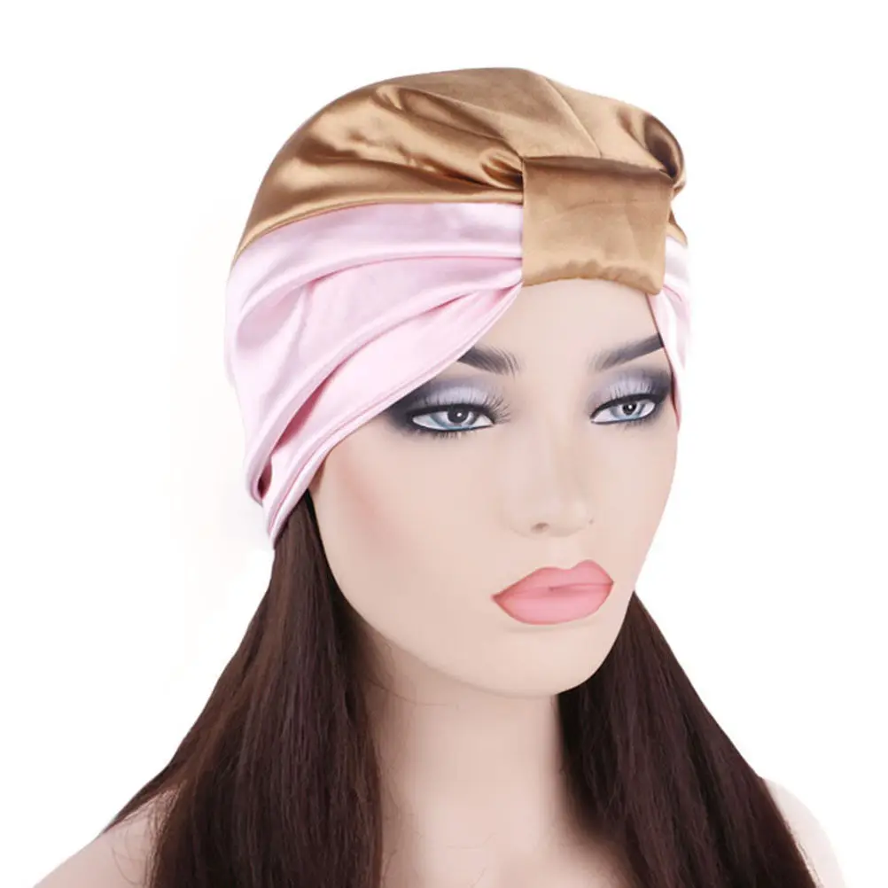 Khaki Pink Elastic Sleep Cap Night Bonnet Double-Layer Satin Head Wrap Soft Comfortable Hair Protection Sleeping Head Cover
Khaki Pink Elastic Sleep Cap Night Bonnet Double-Layer Satin Head Wrap Soft Comfortable Hair Protection Sleeping Head Cover