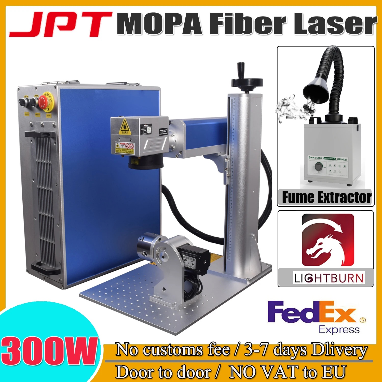 JPT M7 300W MOPA 300W Fiber Laser Marking Machine 175x175mm Laser Deep marking on Metal+Fume Extractor Filter Laser Smoke
JPT M7 300W MOPA 300W Fiber Laser Marking Machine 175x175mm Laser Deep marking on Metal+Fume Extractor Filter Laser Smoke