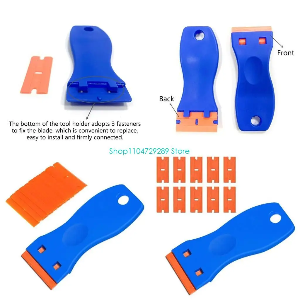 Портативные пластиковые скребки для бритвы с 10 пластиковыми лезвиями бритвы для очистки
Портативные пластиковые скребки для бритвы с 10 пластиковыми лезвиями бритвы для очистки