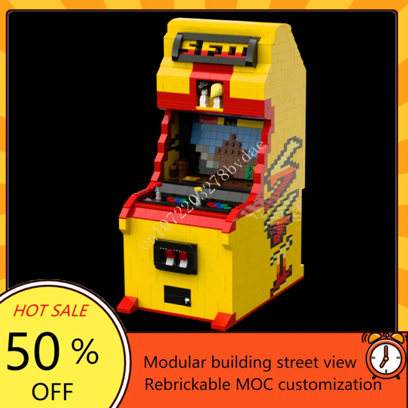 1784PCS Fighter Street Arcade Machine MOC Creative Model Building Blocks Architecture DIY Education Assembly Model Toys Gifts
1784PCS Fighter Street Arcade Machine MOC Creative Model Building Blocks Architecture DIY Education Assembly Model Toys Gifts