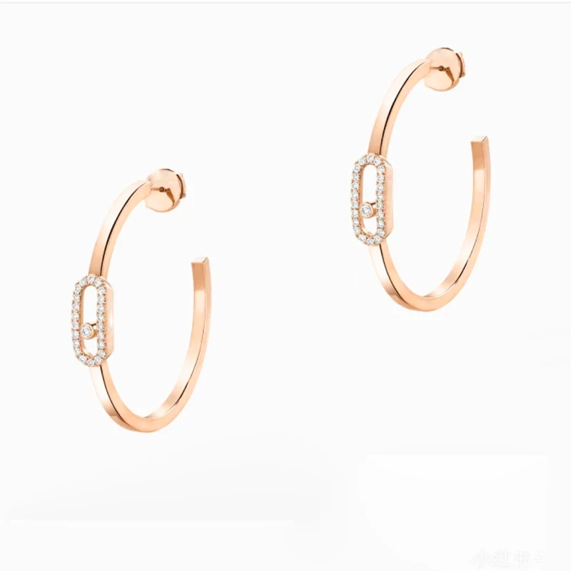 High quality 925 sterling silver Ladies fashion beautifully designed mobile diamond hoop earrings wedding Valentine gift
High quality 925 sterling silver Ladies fashion beautifully designed mobile diamond hoop earrings wedding Valentine gift