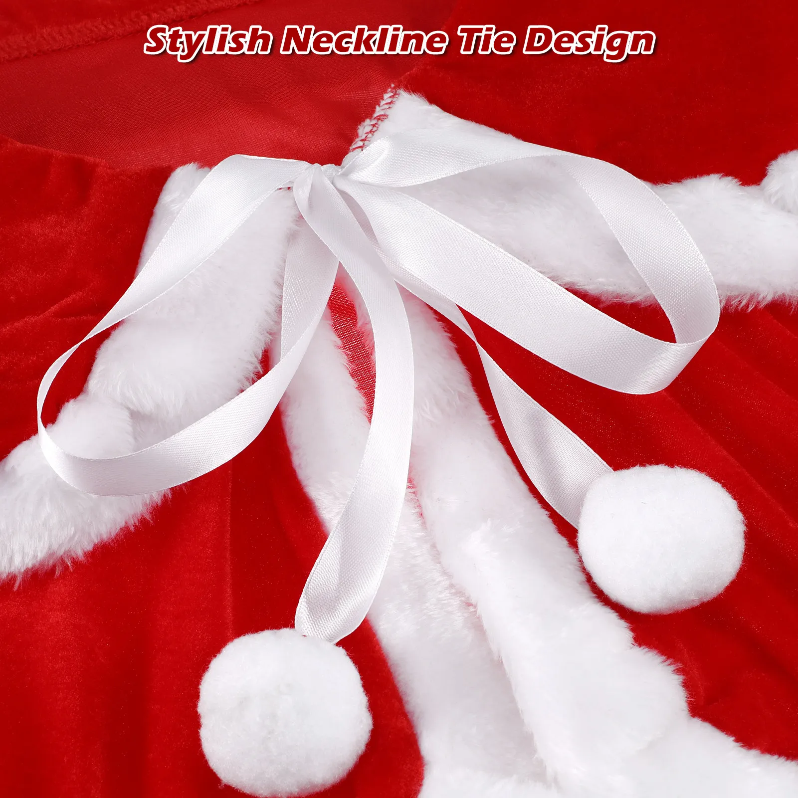 Winter Warm Christmas Short Cape Santa Shawl Lace-Up Design Party Costume for Girls Women Free Size Christmas Short Shawl
Winter Warm Christmas Short Cape Santa Shawl Lace-Up Design Party Costume for Girls Women Free Size Christmas Short Shawl