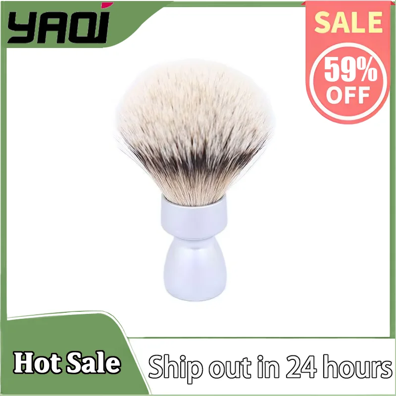 YAQI Heavy Metal Handle Silvertip Badger Hair Shave Brush for Men Shaving Hypoallergenic Mens Grooming Care tool 
YAQI Heavy Metal Handle Silvertip Badger Hair Shave Brush for Men Shaving Hypoallergenic Mens Grooming Care tool