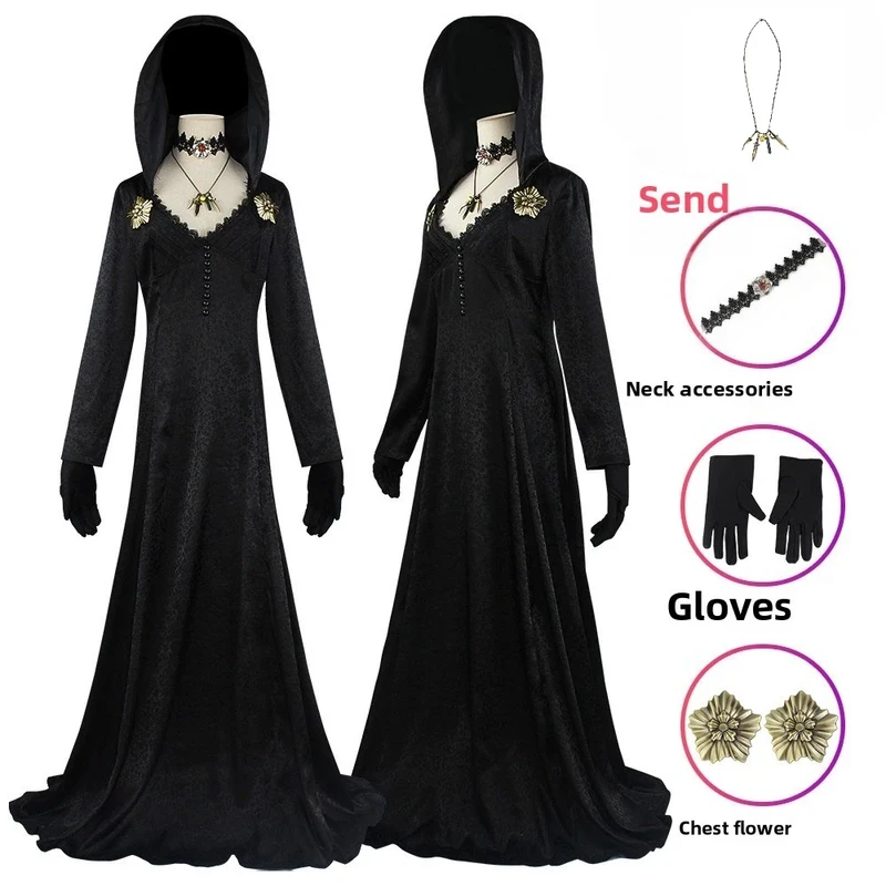 Resident Village 8 Alcina Dimitrescu Daniela Vampire Cosplay Costume Gothic Adult Women Long Dress Halloween Cainiva Blax,3;b'2.
Resident Village 8 Alcina Dimitrescu Daniela Vampire Cosplay Costume Gothic Adult Women Long Dress Halloween Cainiva Blax,3;b'2.