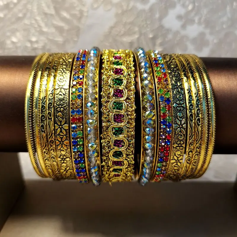 15 pcs Vintage Multi-Layer Alloy Bracelet Stackable Boho Jewelry for Women Adjustable Belly Dance Party Accessories
15 pcs Vintage Multi-Layer Alloy Bracelet Stackable Boho Jewelry for Women Adjustable Belly Dance Party Accessories