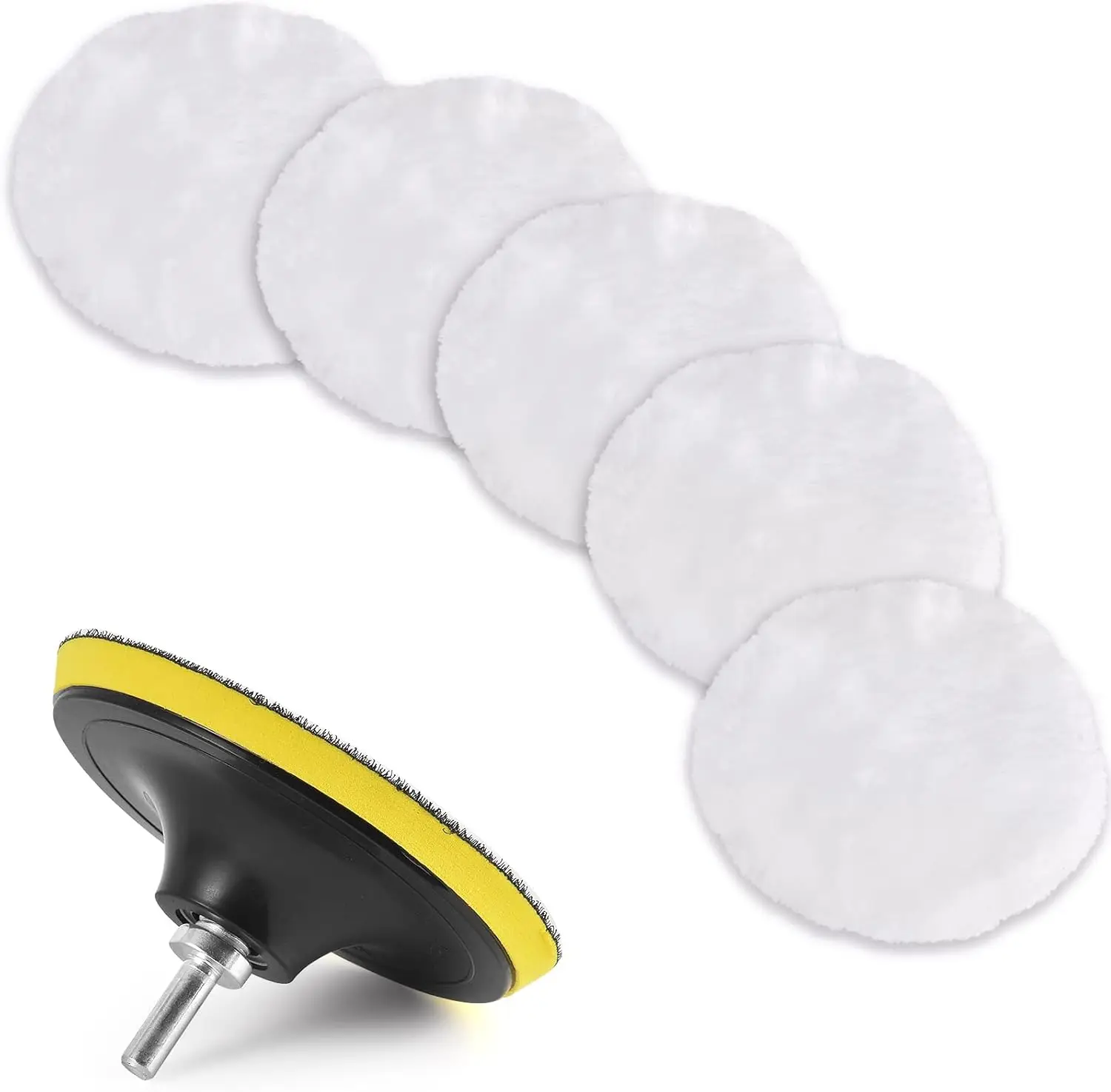 7 Pcs 3 Inch (80 mm) Wool Buffing Polishing Pad Set for Car Polisher with M10 Drill Adapter
7 Pcs 3 Inch (80 mm) Wool Buffing Polishing Pad Set for Car Polisher with M10 Drill Adapter