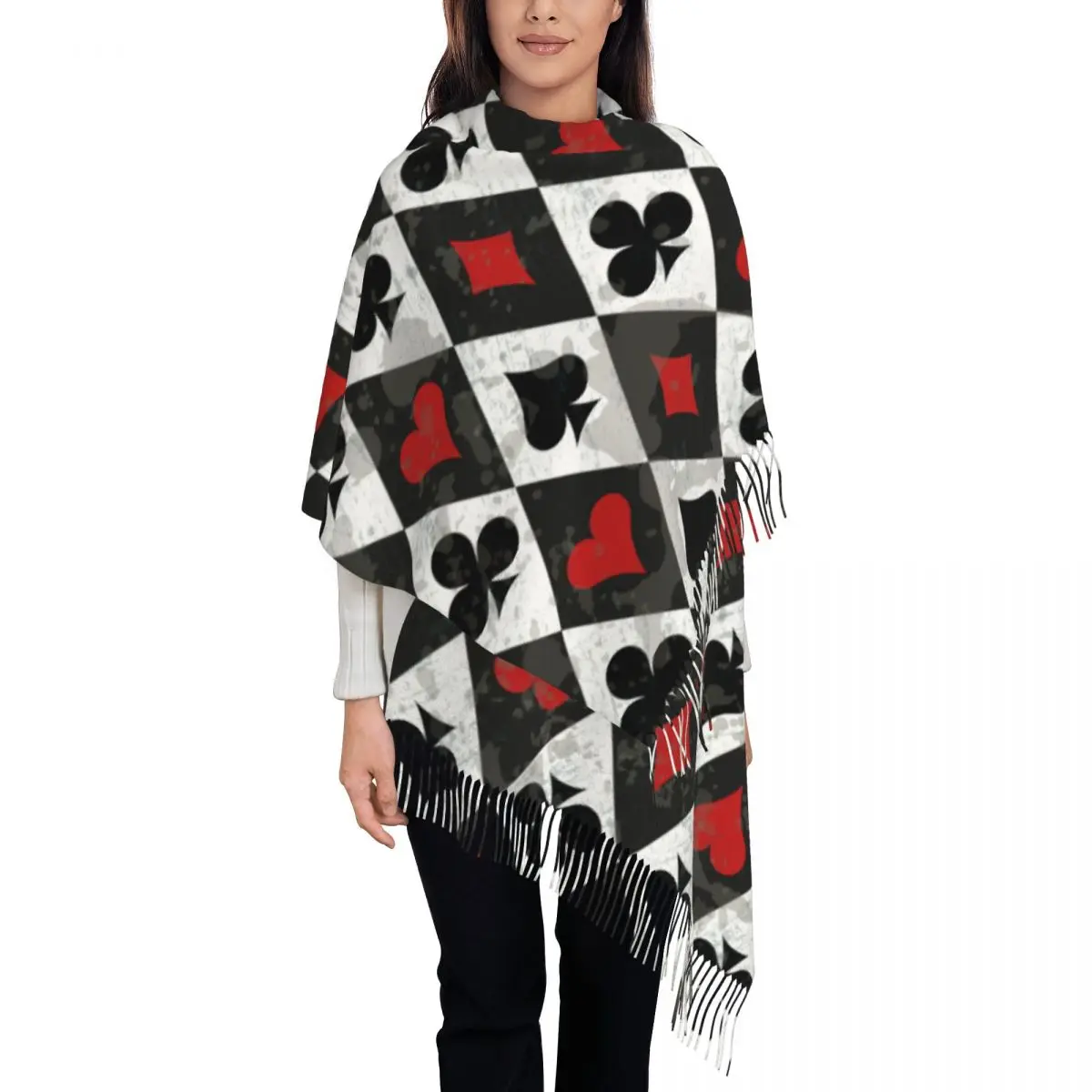 Alice In Wonderland Playing Cards Women's Soft Scarf Warm Soft Scarf Winter Halloween Shawl
Alice In Wonderland Playing Cards Women's Soft Scarf Warm Soft Scarf Winter Halloween Shawl
