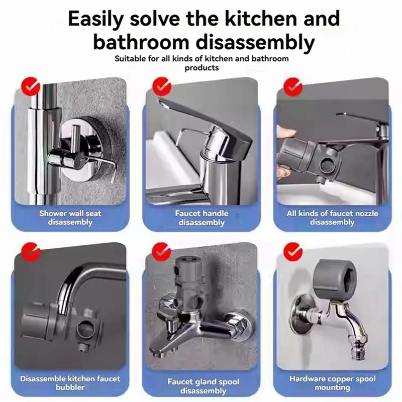 A69E16 In 1 Multifunctional Kitchen And Bathroom Wrench,Wrench Tool Set For Faucet, Faucet Wrench With Useful Gadgets
A69E16 In 1 Multifunctional Kitchen And Bathroom Wrench,Wrench Tool Set For Faucet, Faucet Wrench With Useful Gadgets