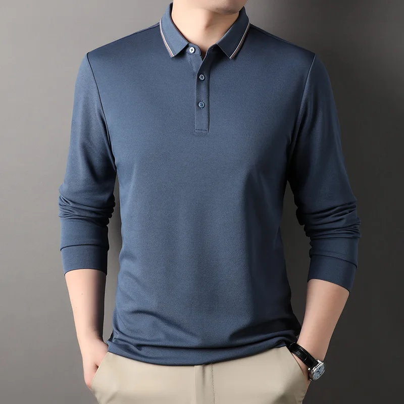 Spring Autumn New Style Men's Long Sleeve Color T-Shirt Casual Loose Collar Business Cotton Top for Middle-Aged Men
Spring Autumn New Style Men's Long Sleeve Color T-Shirt Casual Loose Collar Business Cotton Top for Middle-Aged Men