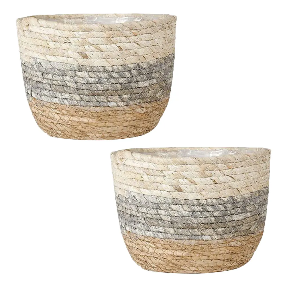 2pcs Baskets Woven Decorative Basket Planters Planter Pots Straw Basket Garden Bedroom Baskets For Desktop Balcony
2pcs Baskets Woven Decorative Basket Planters Planter Pots Straw Basket Garden Bedroom Baskets For Desktop Balcony