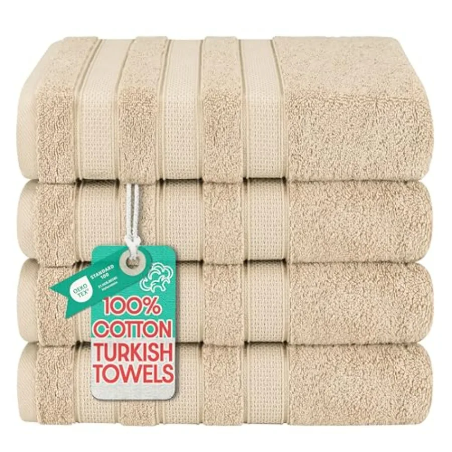 Bathroom use, 100 cotton Turkish, beige, 600 GSM soft absorbent quick-dry 4-piece bath towel set
Bathroom use, 100 cotton Turkish, beige, 600 GSM soft absorbent quick-dry 4-piece bath towel set