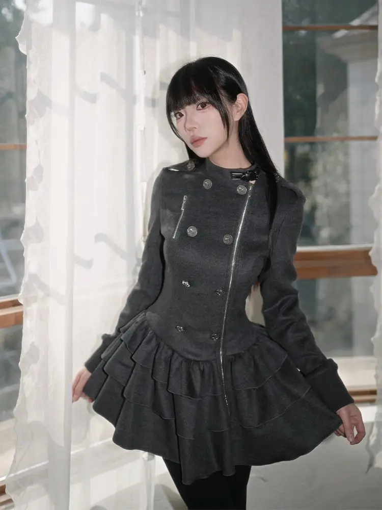 Japanese Dark Gothic Dress Harajuku Street Temperament Waist Long-sleeved Short Skirt Y2K Retro Sweet and Cool Women's Clothing
Japanese Dark Gothic Dress Harajuku Street Temperament Waist Long-sleeved Short Skirt Y2K Retro Sweet and Cool Women's Clothing