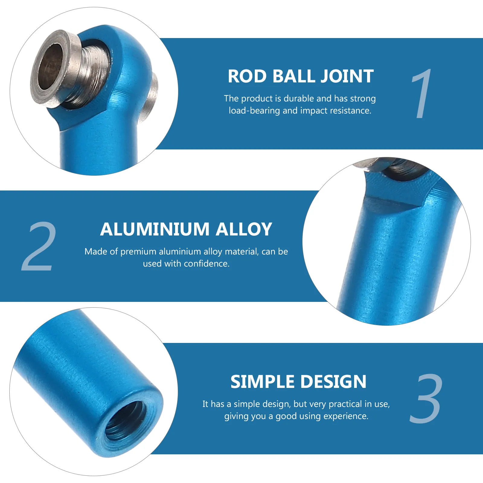 10Pcs Aluminum Alloy Rod Ball Joint Link Tie Rod End Heavy Duty Load Bearing Impact Resistant for Telecar Machinery Ball Joint
10Pcs Aluminum Alloy Rod Ball Joint Link Tie Rod End Heavy Duty Load Bearing Impact Resistant for Telecar Machinery Ball Joint