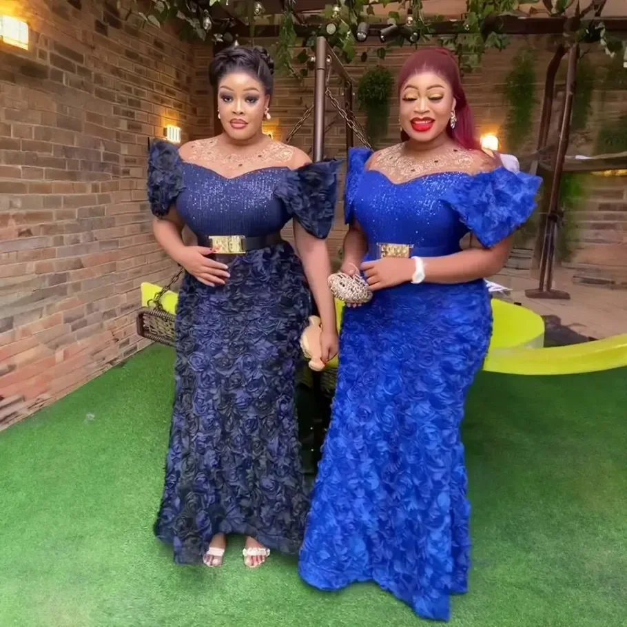 Customized New african dresses for woman Mesh 3D embroidery Africa dress rhinestone sequin belt elegant evening dresses for wome
Customized New african dresses for woman Mesh 3D embroidery Africa dress rhinestone sequin belt elegant evening dresses for wome