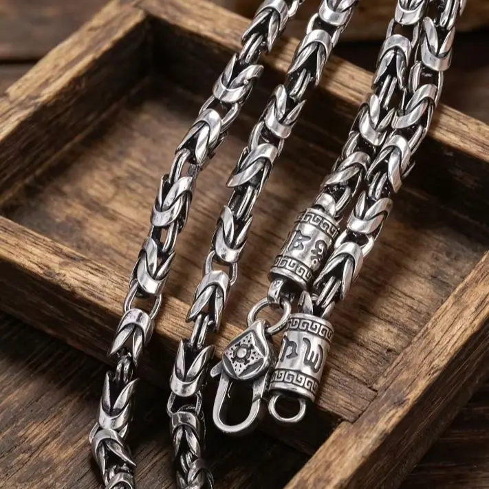 55CM 25.5" 6MM Chain Necklace Choker for Men Luxury silver Color Stainless Steel Men's Necklaces Best Friends Birthday Gifts
55CM 25.5" 6MM Chain Necklace Choker for Men Luxury silver Color Stainless Steel Men's Necklaces Best Friends Birthday Gifts