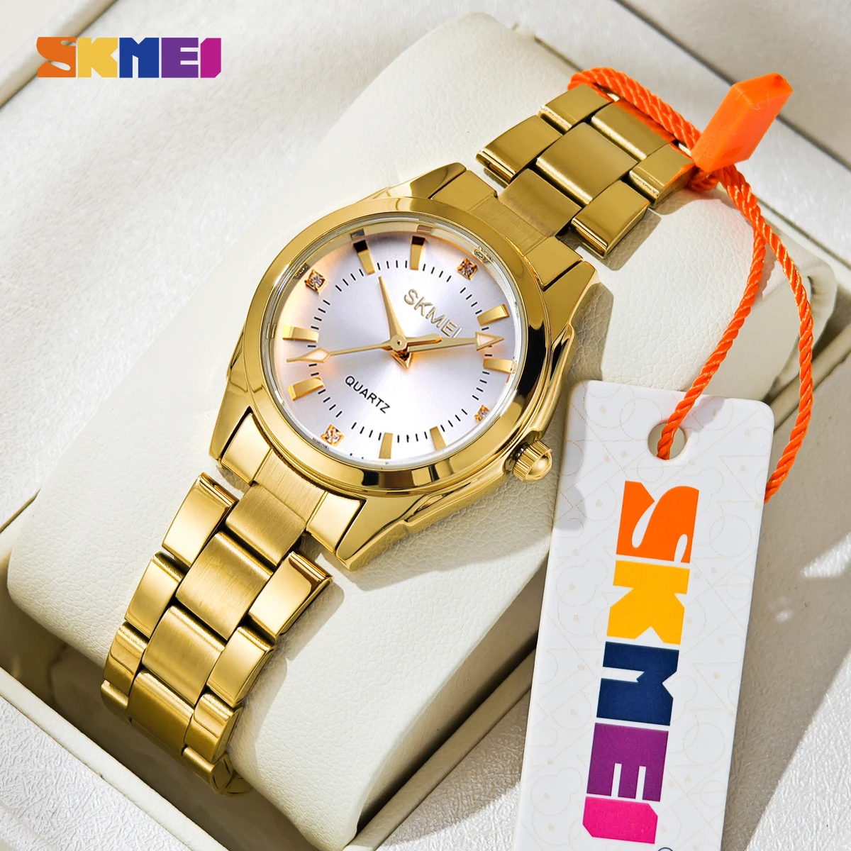 SKMEI Luxury Elegant Quartz Watch For Women Fashion Girls Watches Female Stainless Steel Strip Wristwatch Lady Simple Time Watch
SKMEI Luxury Elegant Quartz Watch For Women Fashion Girls Watches Female Stainless Steel Strip Wristwatch Lady Simple Time Watch