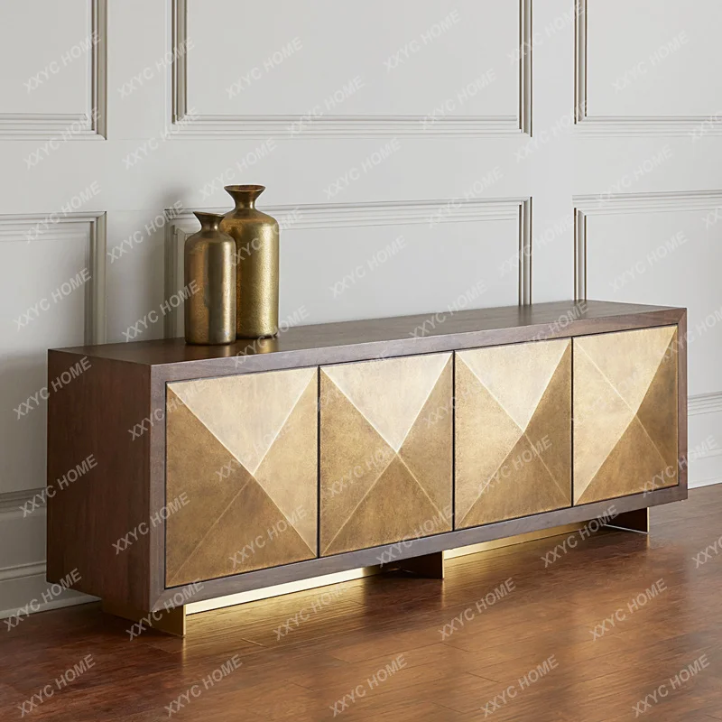 solid wood TV cabinet living room stainless steel metal custom floor cabinet FT
solid wood TV cabinet living room stainless steel metal custom floor cabinet FT
