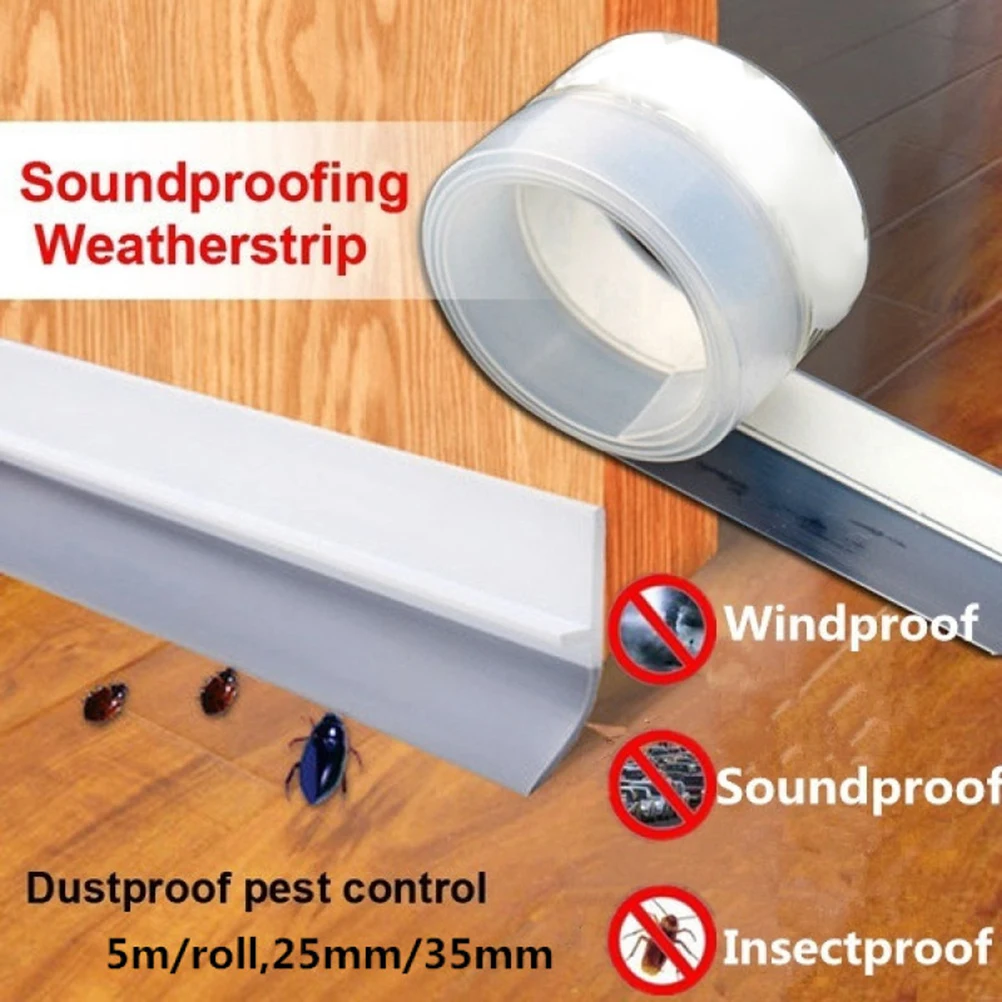 1 Roll 5M 25Mm Translucent Silicone Sealing Strip for Doors Windows Soundproof Weatherproof Waterproof Adhesive Tape Easy Cut
1 Roll 5M 25Mm Translucent Silicone Sealing Strip for Doors Windows Soundproof Weatherproof Waterproof Adhesive Tape Easy Cut