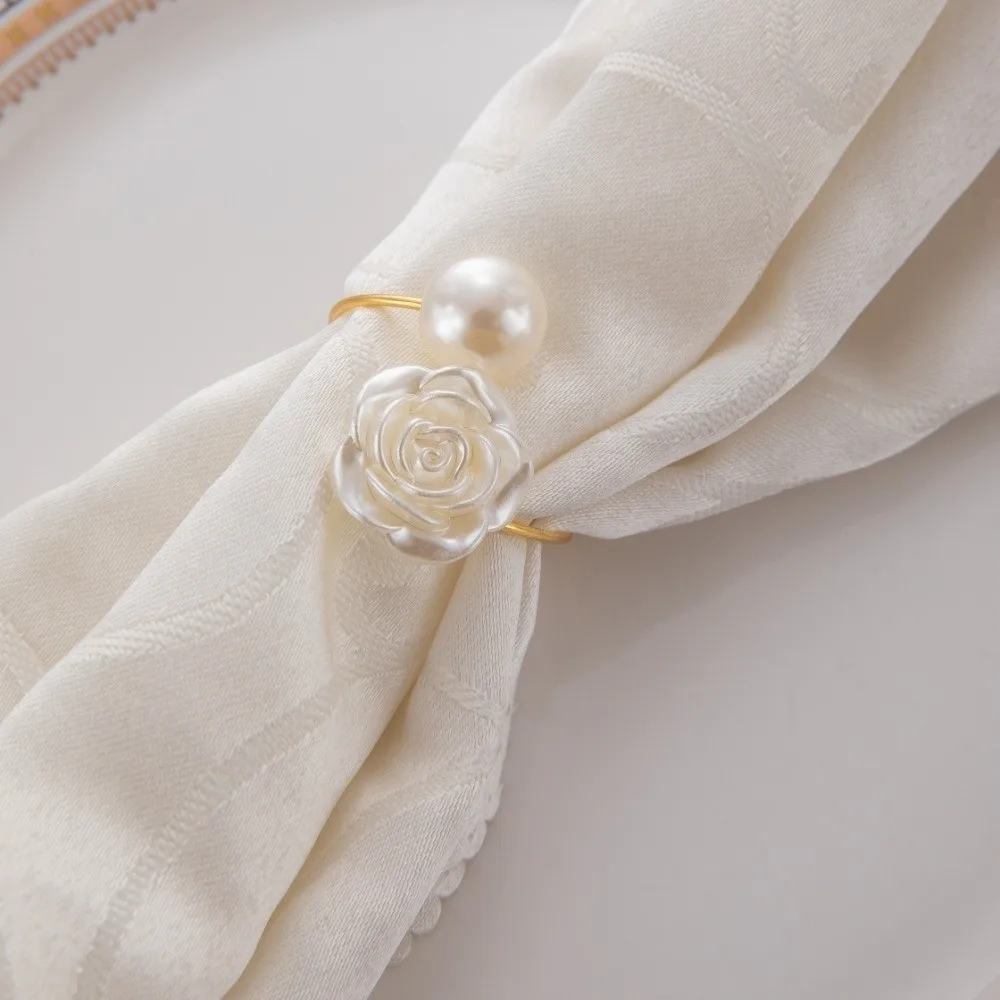 6PCS Convenient Elegant Pearl Napkin Ring Exquisite Luxury Napkin Holder Metal Serviette Buckles Banquet Dinner
6PCS Convenient Elegant Pearl Napkin Ring Exquisite Luxury Napkin Holder Metal Serviette Buckles Banquet Dinner