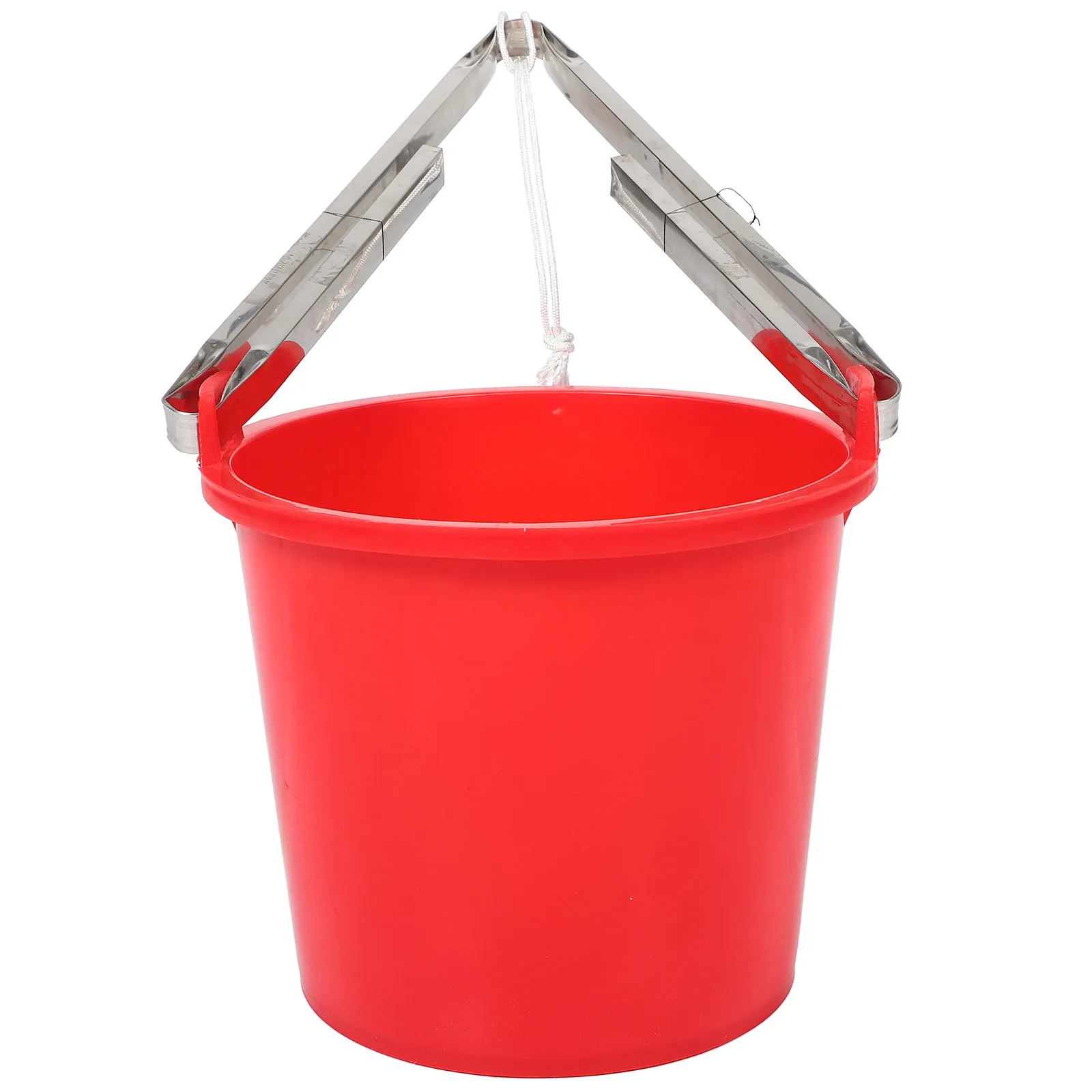 Red Plastic Bucket Heavy-Duty Utility Pail for Household Cleaning Mopping Storage with Stainless Steel Grip Handle
Red Plastic Bucket Heavy-Duty Utility Pail for Household Cleaning Mopping Storage with Stainless Steel Grip Handle