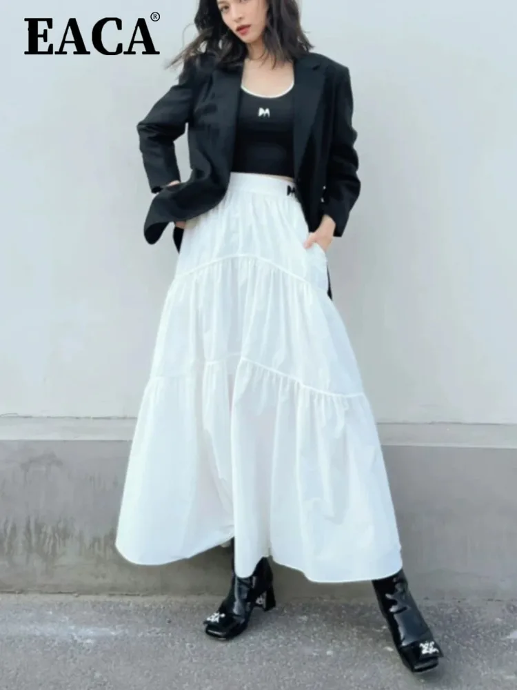 EACA Elastic High Waist Long Half Tower Skirt Design Feel Cool Elastic Thin Female 2024 New Design Fashion Simple
EACA Elastic High Waist Long Half Tower Skirt Design Feel Cool Elastic Thin Female 2024 New Design Fashion Simple