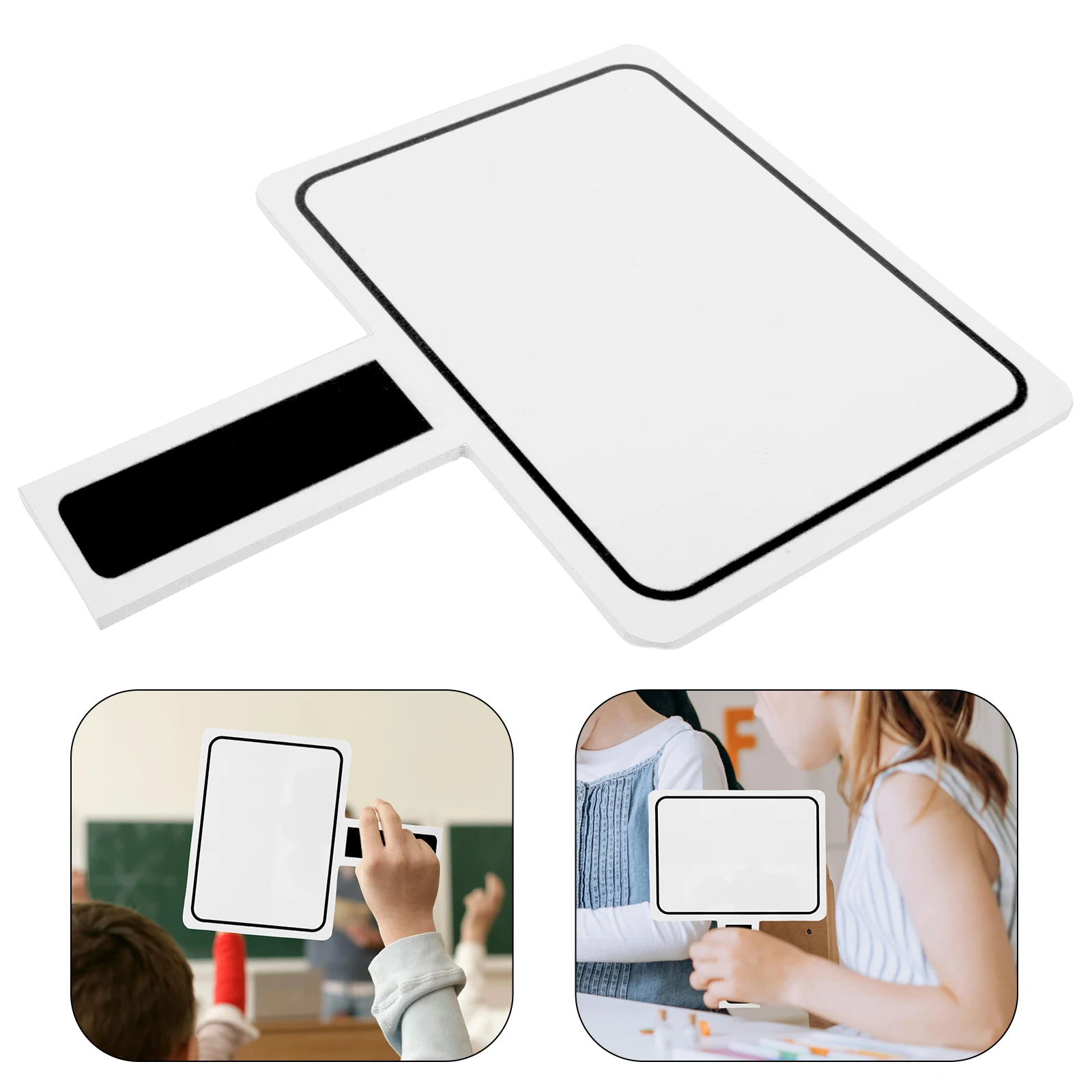 Double Sided PVC Handheld Dry Erase Board Portable Lightweight Whiteboard for Classroom Teaching Scoring Voting Reusable Answer
Double Sided PVC Handheld Dry Erase Board Portable Lightweight Whiteboard for Classroom Teaching Scoring Voting Reusable Answer