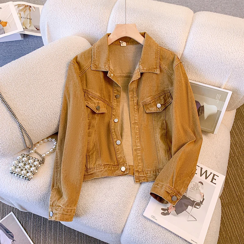 Retro Denim Jacket For Women Spring Autumn 2025 New Loose Versatile Long Sleeved Coat Classic Turndown Collar Short Top
Retro Denim Jacket For Women Spring Autumn 2025 New Loose Versatile Long Sleeved Coat Classic Turndown Collar Short Top