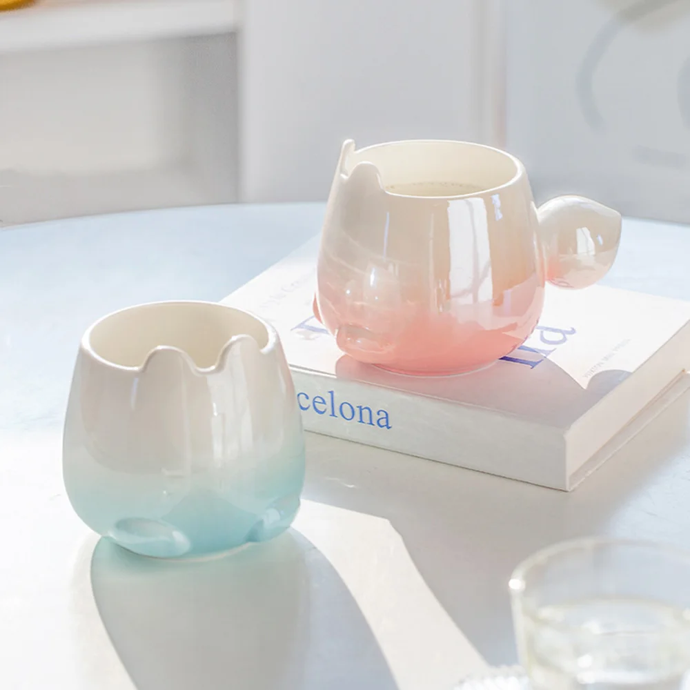Ceramic Cup Cartoon Mug Gradient Color Creative Design High Aesthetic Value Personality Modern Internet Celebrity Popular Item
Ceramic Cup Cartoon Mug Gradient Color Creative Design High Aesthetic Value Personality Modern Internet Celebrity Popular Item