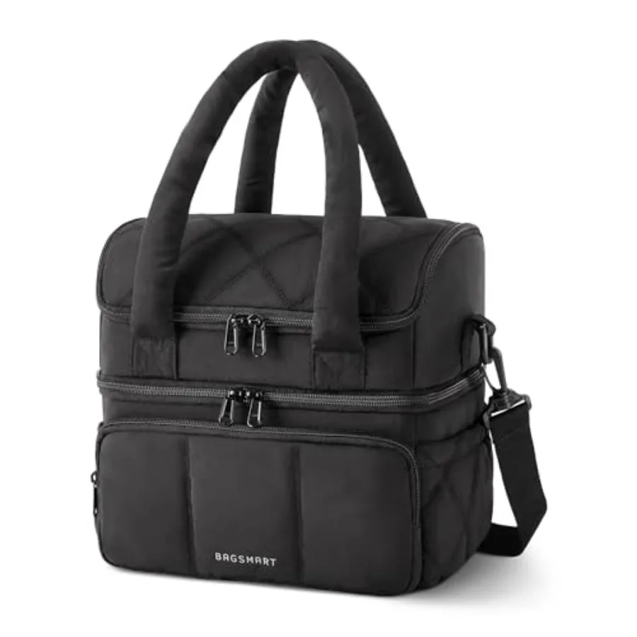 Lunch Bag Women, Double Deck Insulated Lunch Box, Quilted Puffer Lunch Tote, Leakproof, Durable and Reusable Large Lunch Cooler
Lunch Bag Women, Double Deck Insulated Lunch Box, Quilted Puffer Lunch Tote, Leakproof, Durable and Reusable Large Lunch Cooler