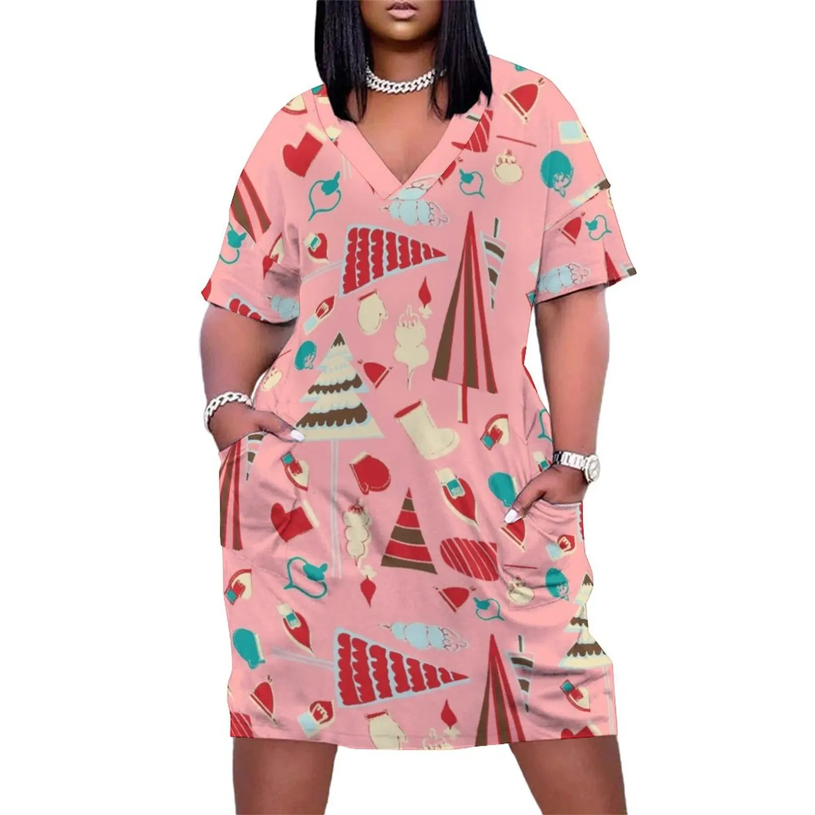 Vintage chrismas pink Loose Pocket Dress sensual sexy dress for women cocktail dresses women clothing 2025 new arrivals
Vintage chrismas pink Loose Pocket Dress sensual sexy dress for women cocktail dresses women clothing 2025 new arrivals