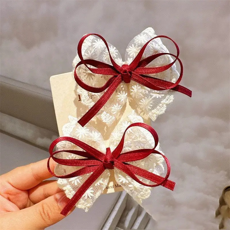 2PCS/Set New Lace Bow Hair Clips for Baby Girl Korean Sweet Bowknot Hairpins Barrettes Handmade Headdress Kids Hair Accessories
2PCS/Set New Lace Bow Hair Clips for Baby Girl Korean Sweet Bowknot Hairpins Barrettes Handmade Headdress Kids Hair Accessories