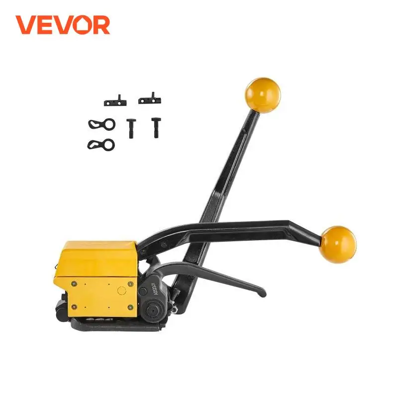 VEVOR A333 Manual Sealless Steel Strapping Machine Bander Belt Packaging Binding Machinery Tool for 12.7-19mm Steel Strap
VEVOR A333 Manual Sealless Steel Strapping Machine Bander Belt Packaging Binding Machinery Tool for 12.7-19mm Steel Strap